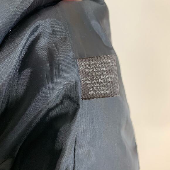 The Limited Down Feather Puffer Vest Faux Fur Small - Picture 7 of 8